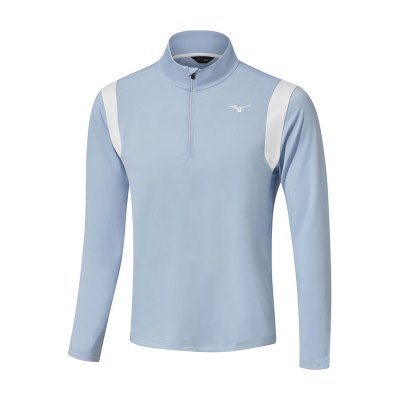 Camisa Mizuno Breeze Elite 1/4 Zip Hombre Azules Claro - Chile M462JZVGKY